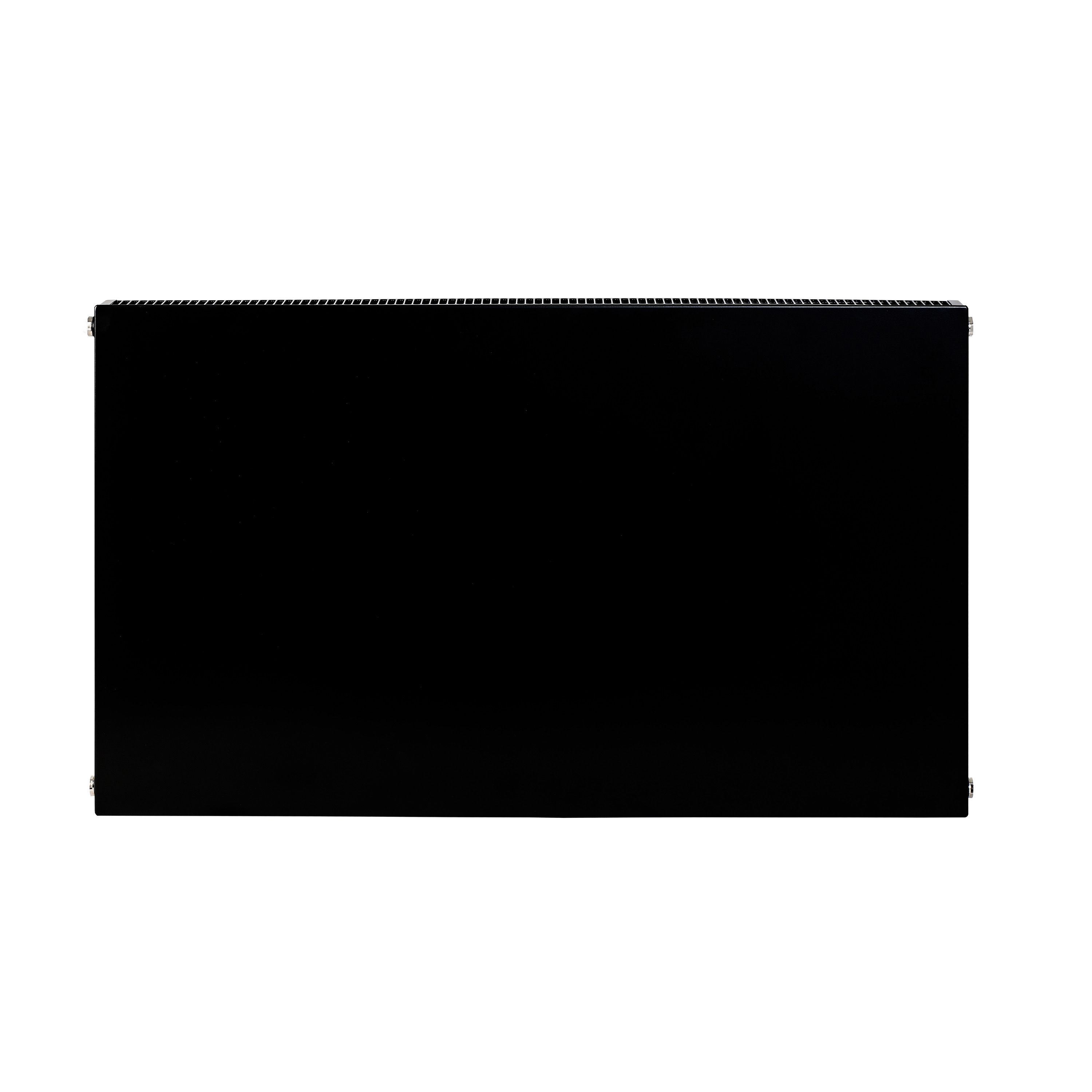 GoodHome Flat Black Type 21 Double Panel Radiator, (W)1000mm x (H)600mm