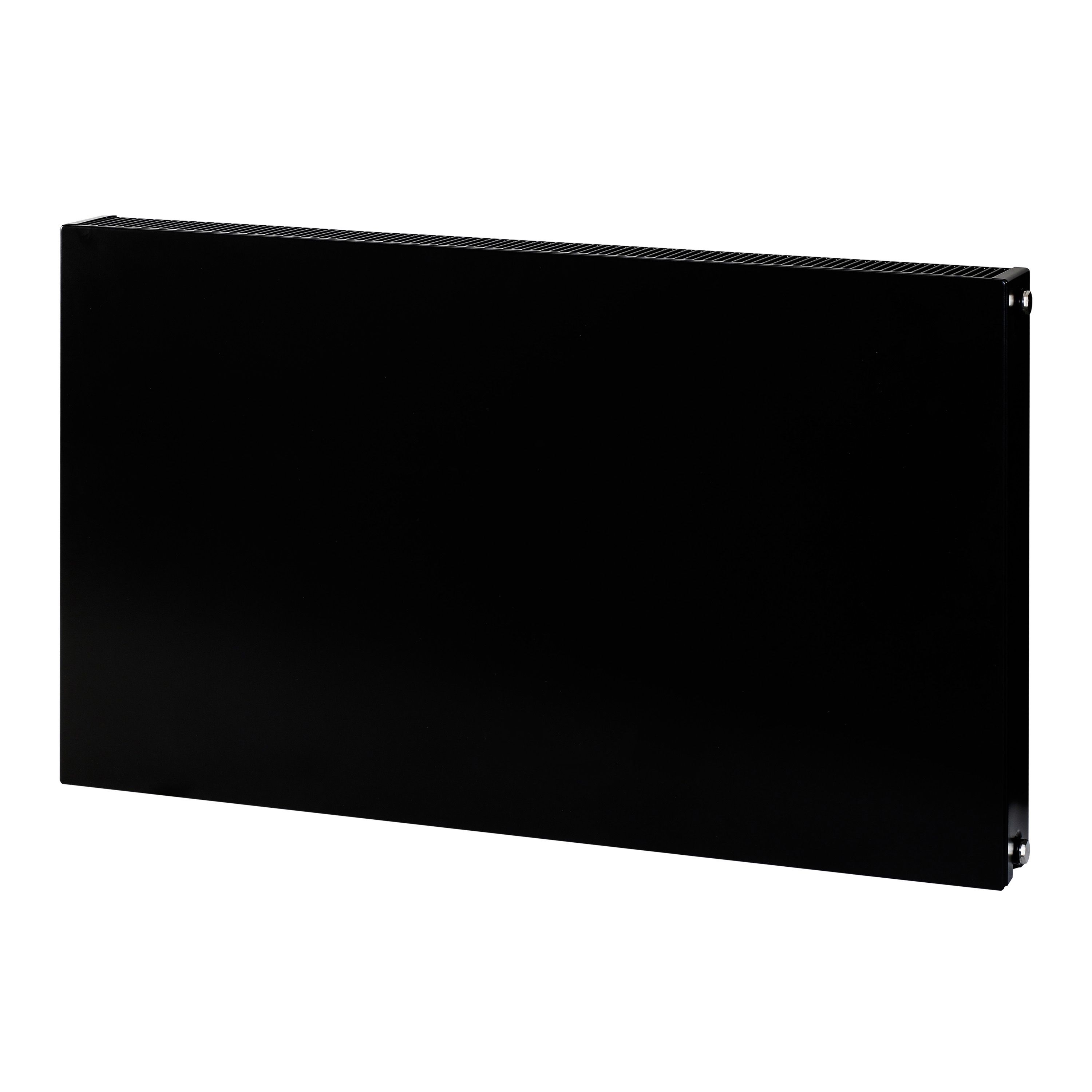 GoodHome Flat Black Type 22 Double Panel Radiator, (W)1000mm x (H)600mm