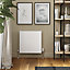 GoodHome Flat White Type 22 Double Panel Radiator, (W)600mm x (H)600mm