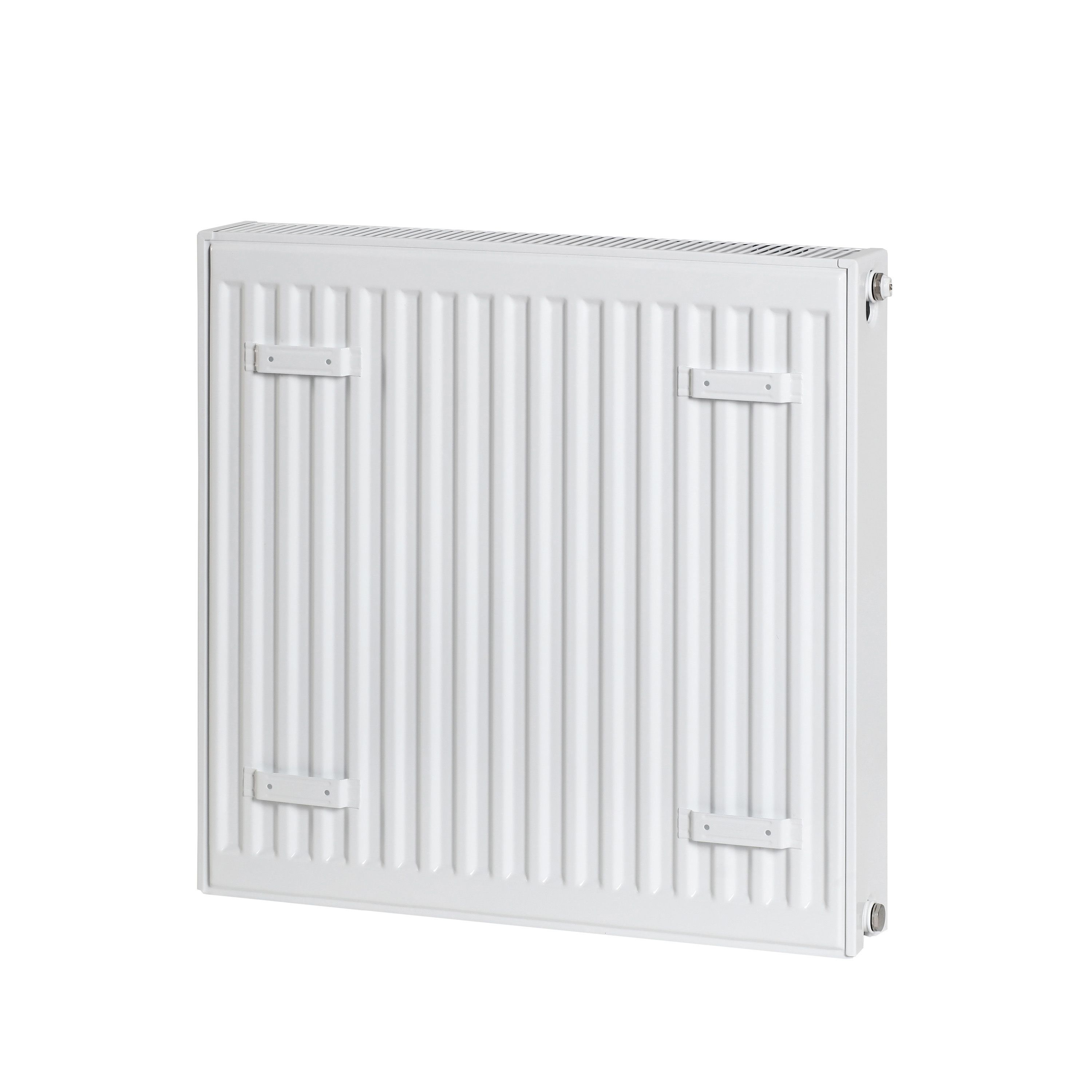 GoodHome Flat White Type 22 Double Panel Radiator, (W)600mm x (H)600mm