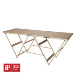 GoodHome Foldable Pasting table, (L)1780mm (W)560mm (H)710mm