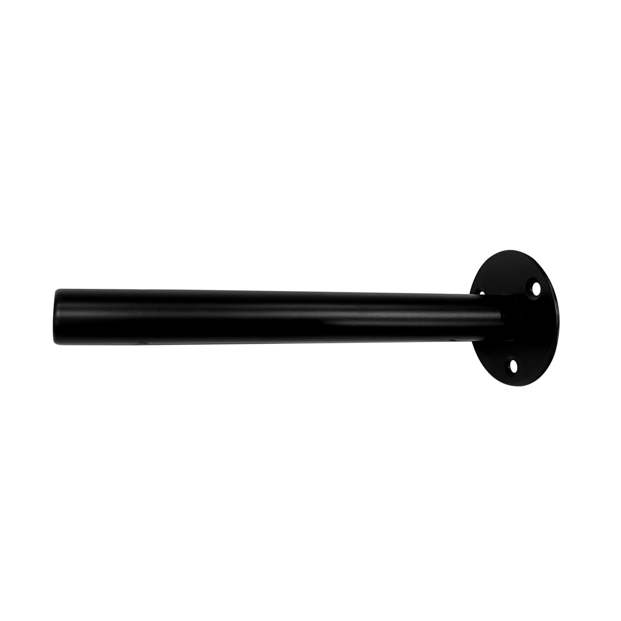 GoodHome Foster Black Steel Tube Shelving bracket (H)60mm (D)190mm