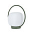 GoodHome Fowey Dark green Battery-powered Neutral white Integrated LED Outdoor Lamp