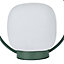GoodHome Fowey Dark green Battery-powered Neutral white Integrated LED Outdoor Lamp