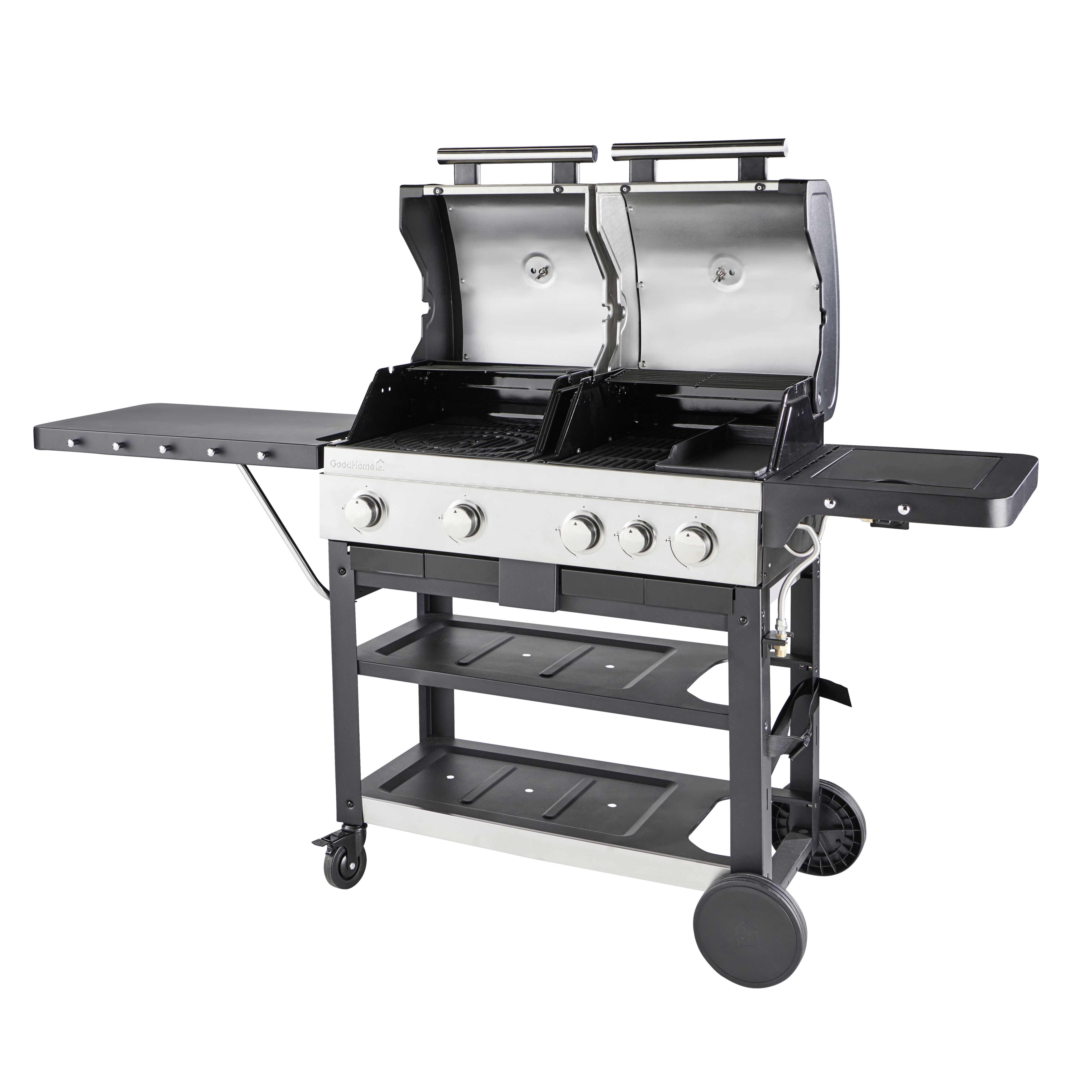 GoodHome Freestone 4.1 Black 4 burner Gas BBQ