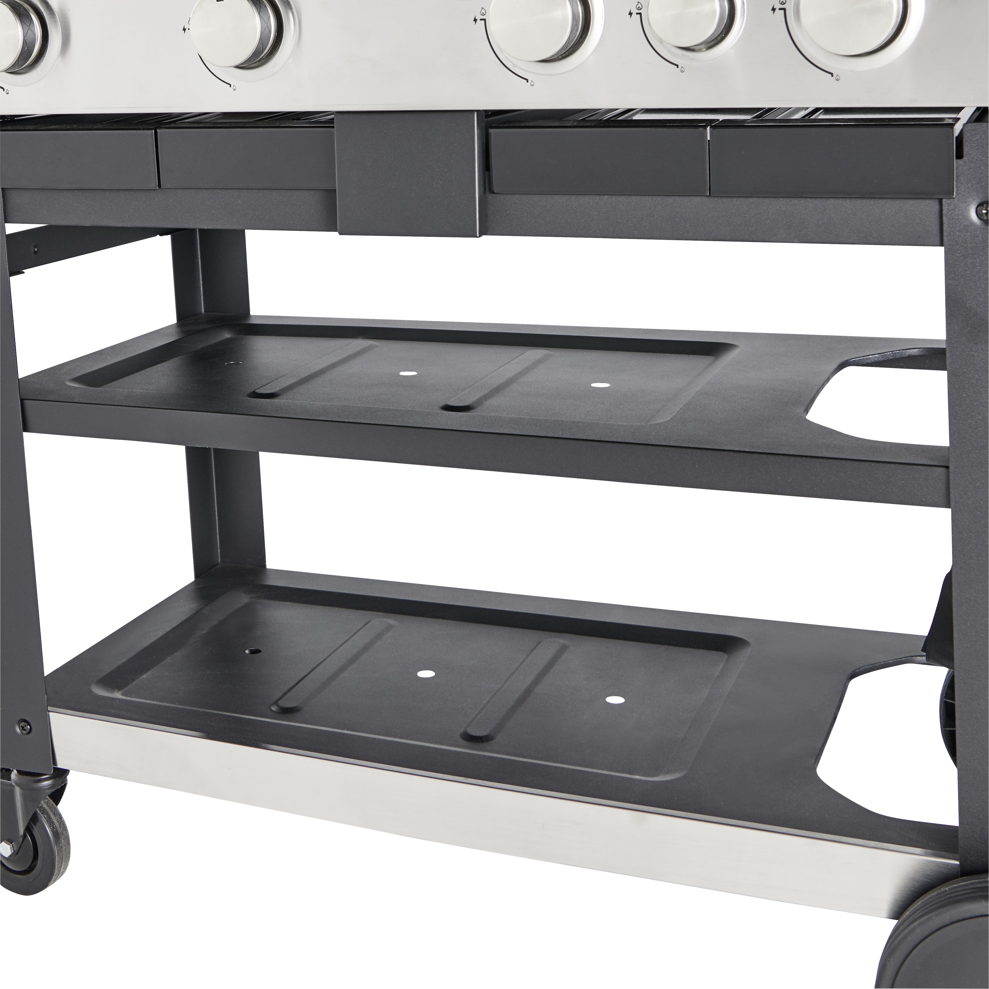 GoodHome Freestone 4.1 Black 4 burner Gas BBQ