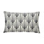 GoodHome Fremont Beige & grey Art Deco Indoor Cushion (L)30cm x (W)50cm