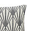 GoodHome Fremont Beige & grey Art Deco Indoor Cushion (L)30cm x (W)50cm