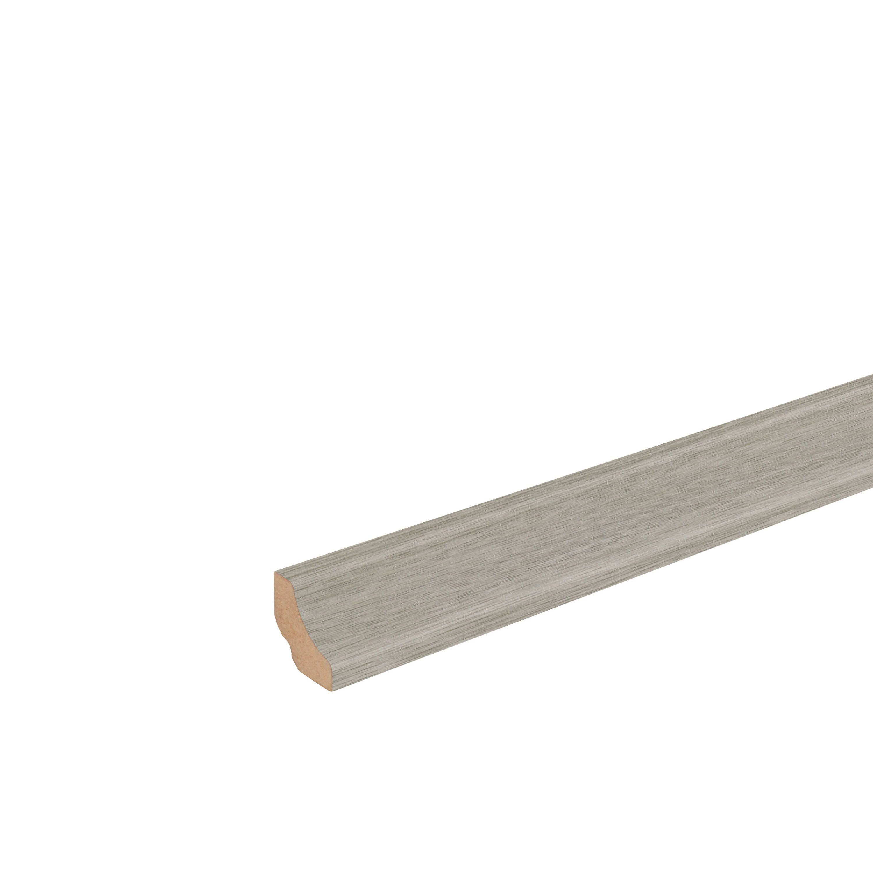 GoodHome FU026 Grey Wood effect Scotia trim, 220cm