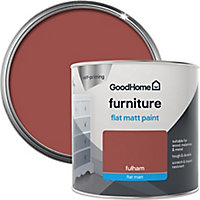 GoodHome Fulham Flat matt Furniture paint, 500ml