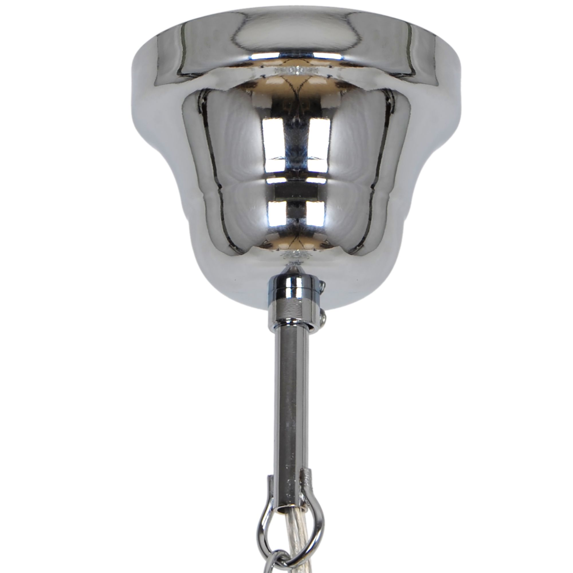 GoodHome Gacruz Transparent Chrome effect 5 Lamp Pendant ceiling light, (Dia)570mm