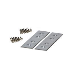 GoodHome Galvanised Steel Jointing plate, Pack of 2