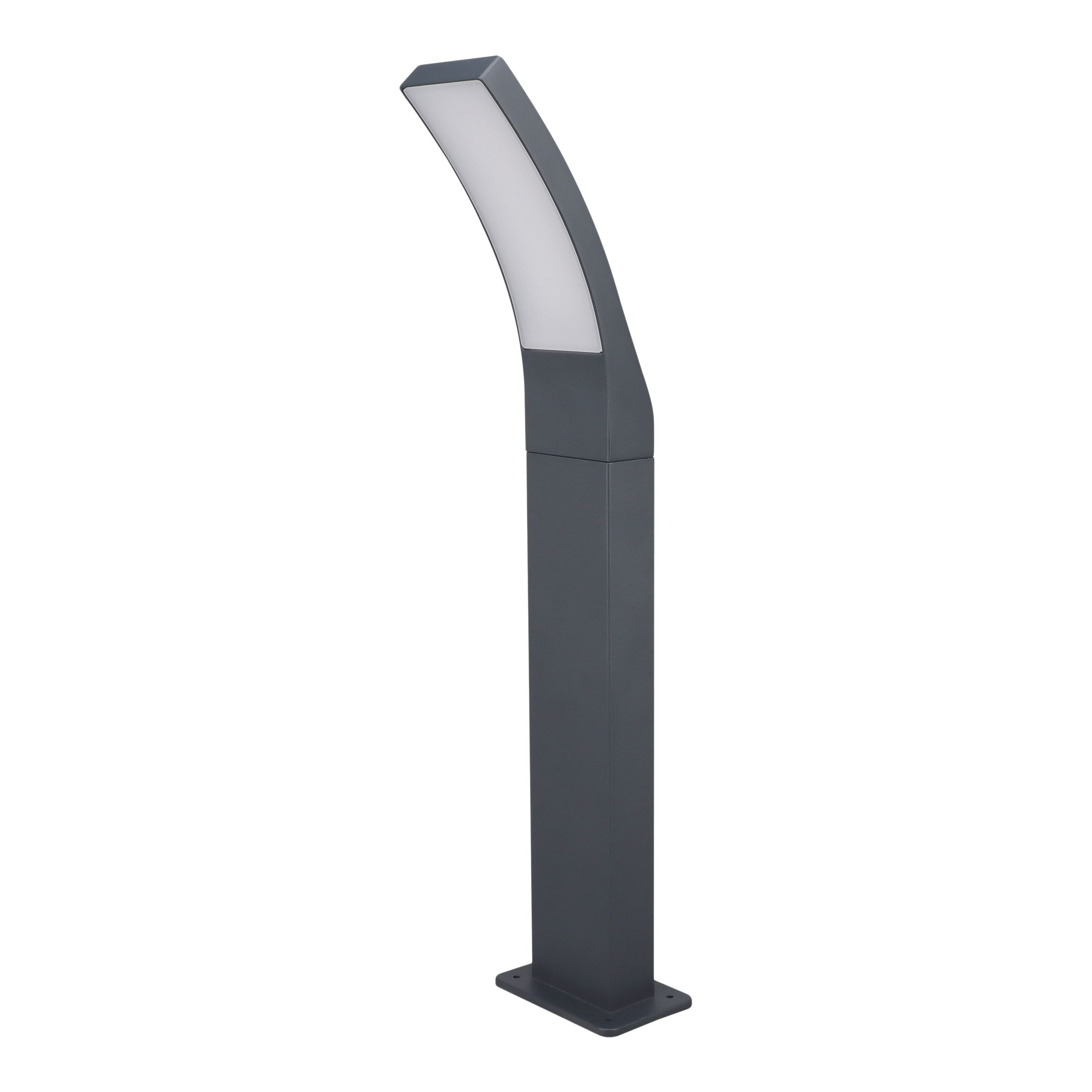 GoodHome Gambell Dark grey Mains-powered 1 lamp Integrated LED Outdoor Post light (H)600mm