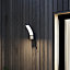 GoodHome Gambell Fixed Matt Dark grey Mains-powered (wired) Integrated LED Outdoor Wall light 1600lm