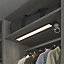 GoodHome Gamboa Black Battery-powered LED Neutral white Under cabinet light IP20 (L)500mm (W)50mm