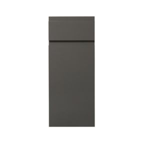 GoodHome Garcinia Gloss anthracite Door & drawer, (W)300mm (H)715mm (T)19mm