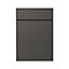 GoodHome Garcinia Gloss anthracite Door & drawer, (W)500mm (H)715mm (T)19mm