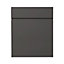 GoodHome Garcinia Gloss anthracite Door & drawer, (W)600mm (H)715mm (T)19mm