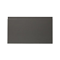 GoodHome Garcinia Gloss anthracite Drawer front, bridging door & bi fold door, (W)600mm (H)356mm (T)19mm