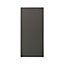 GoodHome Garcinia Gloss anthracite integrated handle 70:30 Larder Cabinet door (W)600mm (H)1287mm (T)19mm
