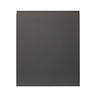 GoodHome Garcinia Gloss anthracite integrated handle Highline Cabinet door (W)600mm (T)19mm