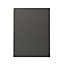 GoodHome Garcinia Gloss anthracite integrated handle Tall appliance Cabinet door (W)600mm (H)806mm (T)19mm