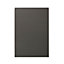 GoodHome Garcinia Gloss anthracite integrated handle Tall appliance Cabinet door (W)600mm (H)867mm (T)19mm