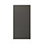 GoodHome Garcinia Gloss anthracite integrated handle Tall larder Cabinet door (W)600mm (H)1181mm (T)19mm