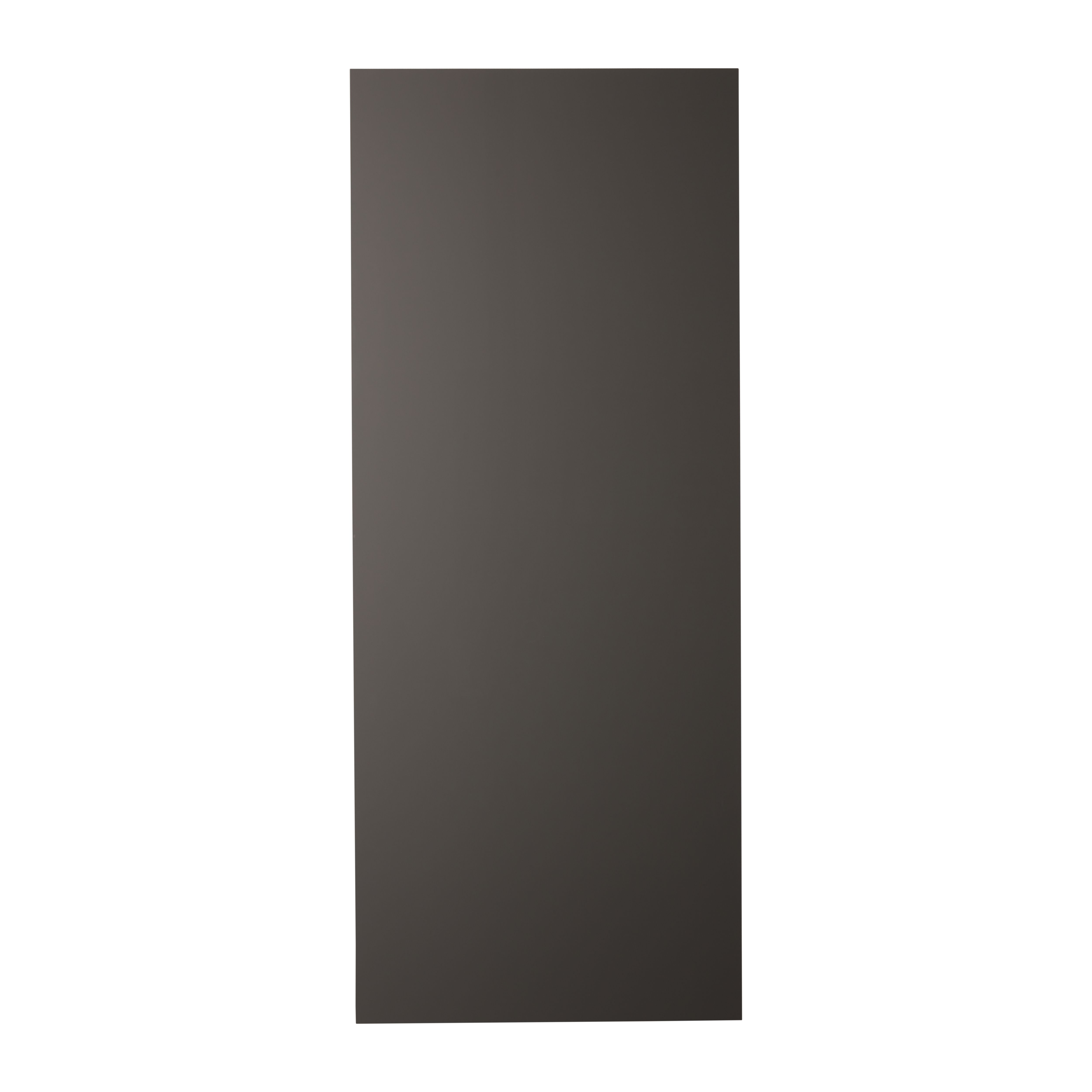 GoodHome Garcinia Gloss anthracite integrated handle Tall larder Cabinet door (W)600mm (H)1467mm (T)19mm