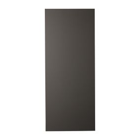 GoodHome Garcinia Gloss anthracite integrated handle Tall larder Cabinet door (W)600mm (H)1467mm (T)19mm