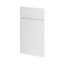 GoodHome Garcinia Gloss light grey Door & drawer, (W)400mm (H)715mm (T)19mm