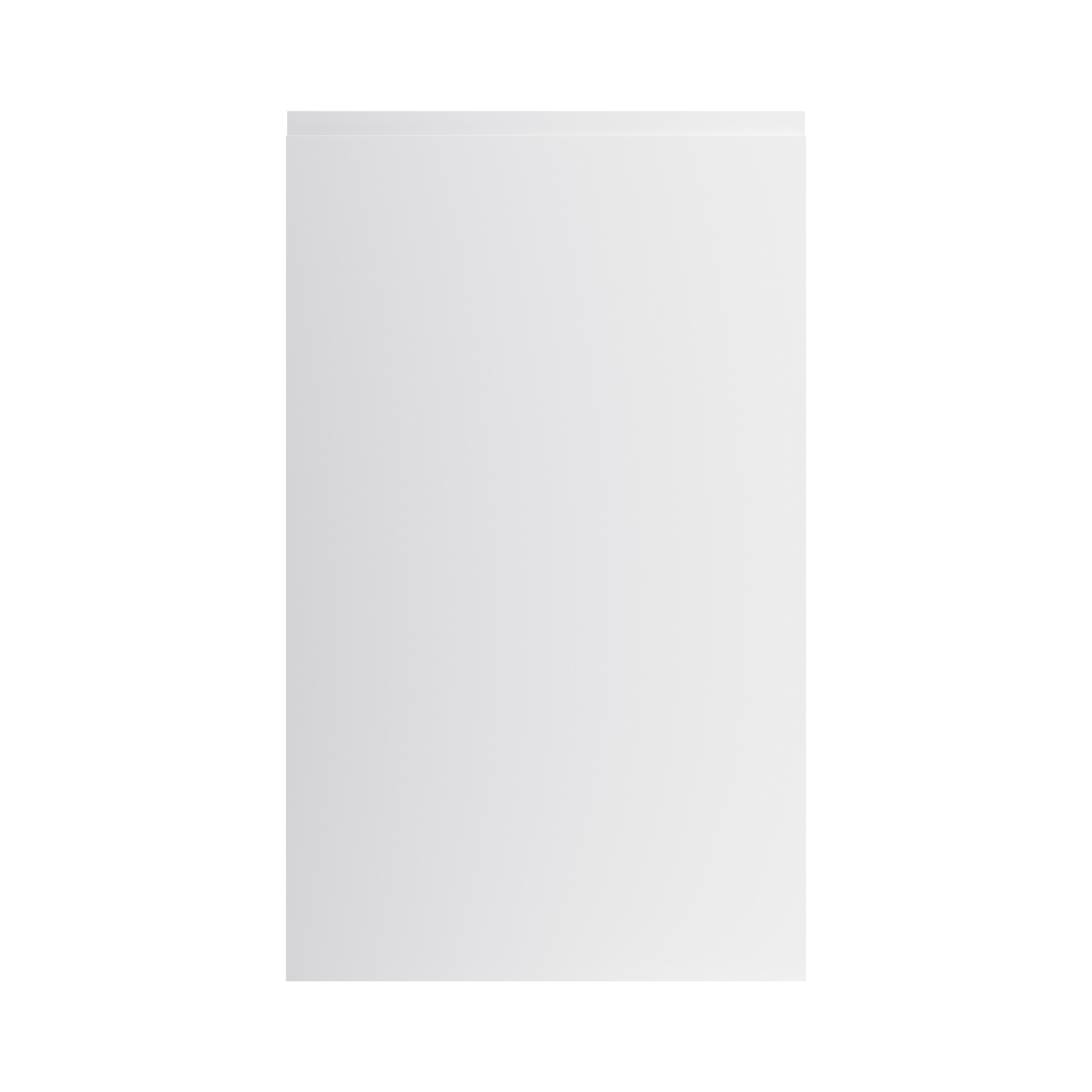 GoodHome Garcinia Gloss light grey integrated handle 50:50 Larder/Fridge freezer Cabinet door (W)600mm (H)1001mm (T)19mm