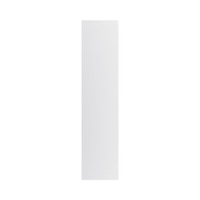 GoodHome Garcinia Gloss light grey integrated handle 70:30 Larder Cabinet door (W)300mm (H)1287mm (T)19mm