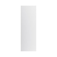 GoodHome Garcinia Gloss light grey integrated handle 70:30 Tall larder Cabinet door (W)500mm (H)1467mm (T)19mm