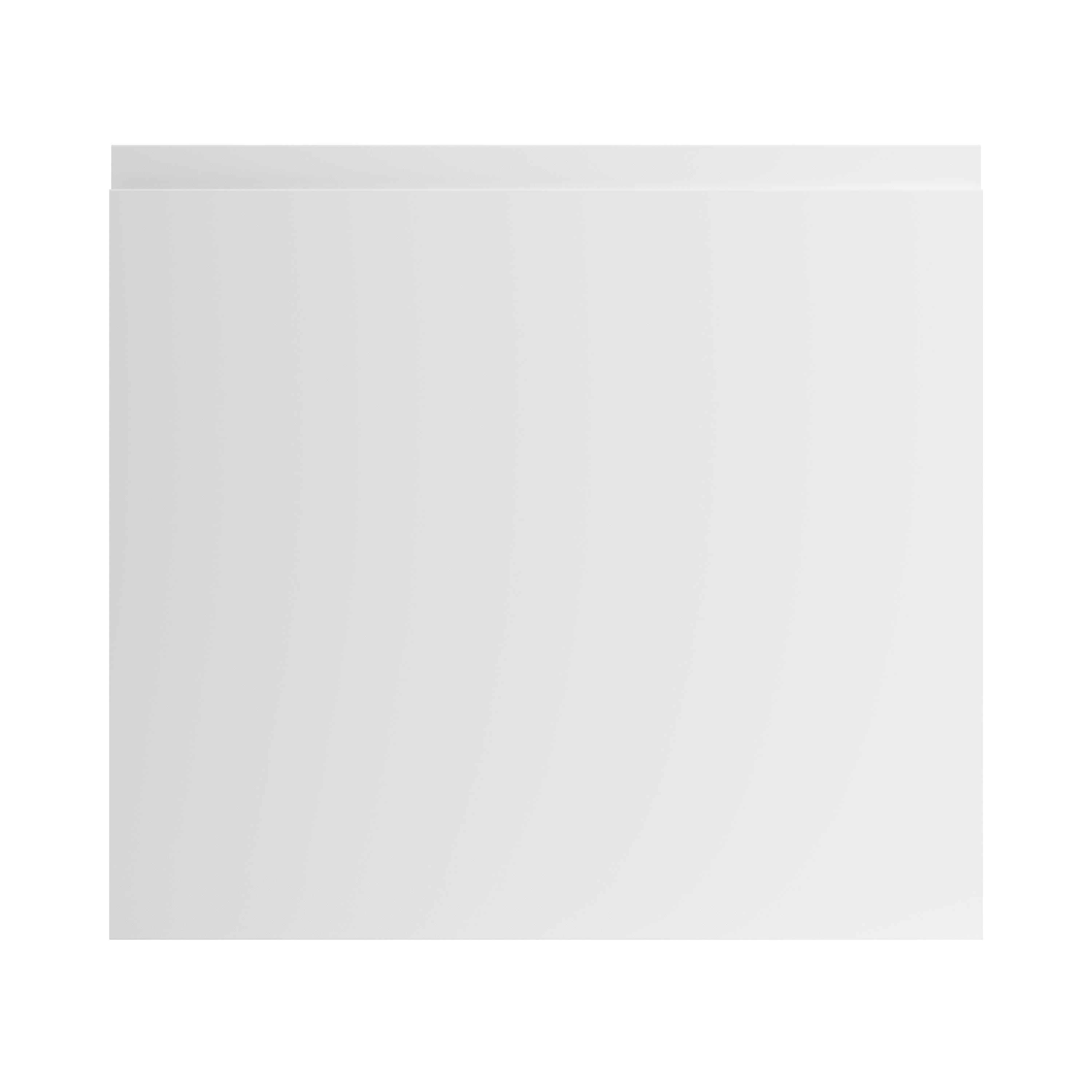 GoodHome Garcinia Gloss light grey integrated handle Appliance Cabinet door (W)600mm (H)543mm (T)19mm