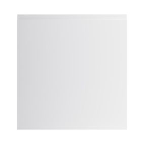 GoodHome Garcinia Gloss light grey integrated handle Appliance Cabinet door (W)600mm (H)626mm (T)19mm