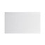 GoodHome Garcinia Gloss light grey integrated handle Drawer front, bridging door & bi fold door, (W)600mm (H)356mm (T)19mm