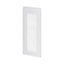 GoodHome Garcinia Gloss light grey integrated handle Glazed Cabinet door (W)300mm (H)715mm (T)19mm