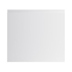 GoodHome Garcinia Gloss light grey integrated handle Gloss light grey Appliance Cabinet door (W)600mm (H)543mm (T)19mm