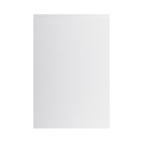 GoodHome Garcinia Gloss light grey integrated handle Gloss light grey Tall wall Cabinet door (W)600mm (H)895mm (T)19mm