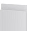 GoodHome Garcinia Gloss light grey integrated handle Tall appliance Cabinet door (W)600mm (H)633mm (T)19mm