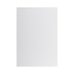 GoodHome Garcinia Gloss light grey integrated handle Tall appliance Cabinet door (W)600mm (H)723mm (T)19mm