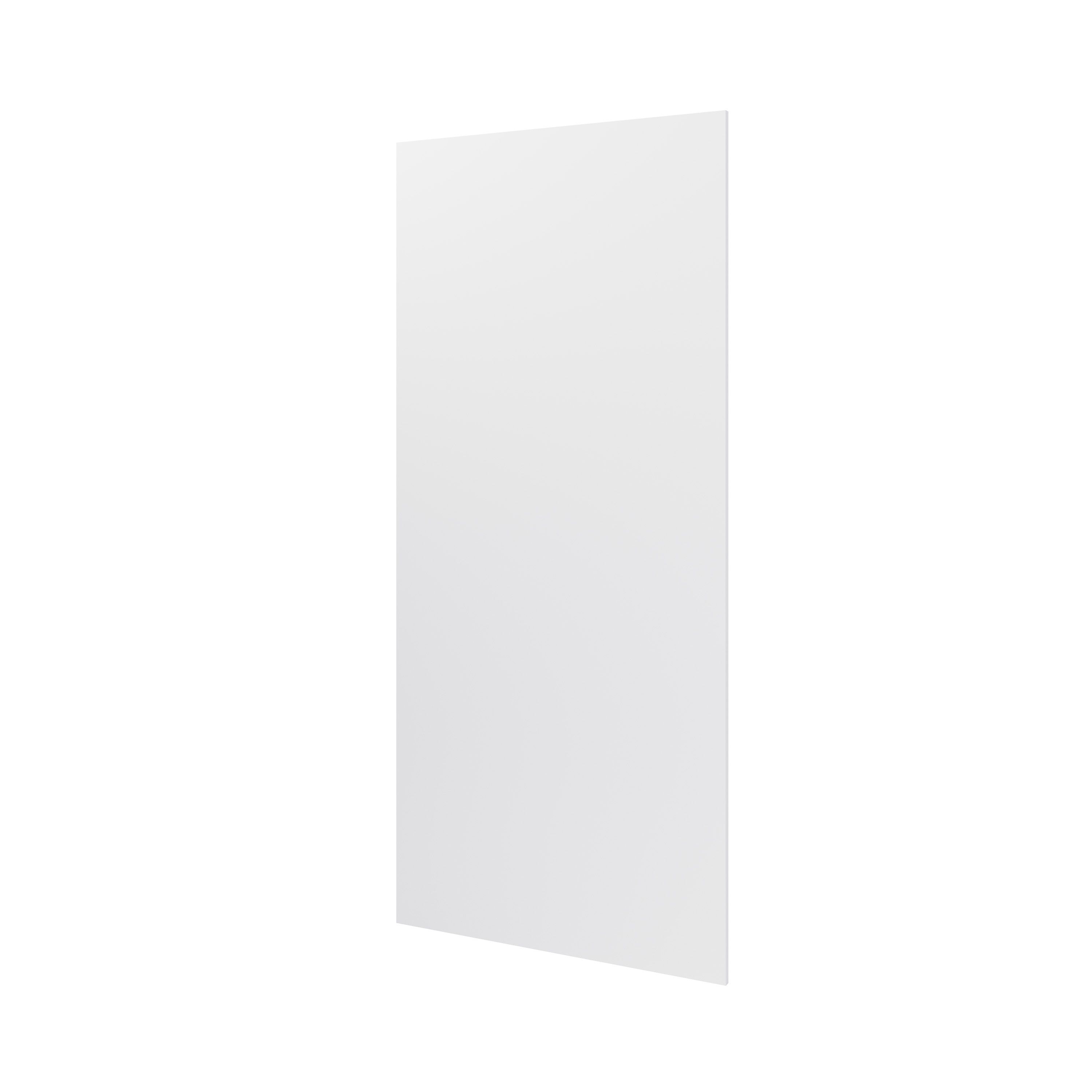 GoodHome Garcinia Gloss light grey slab Breakfast bar back panel (H)890mm (W)2000mm