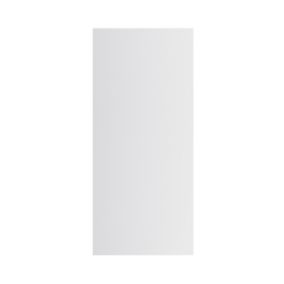 GoodHome Garcinia Gloss light grey slab Standard End panel (H)720mm (W)320mm