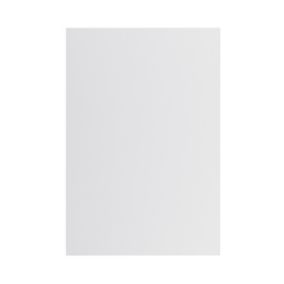 GoodHome Garcinia Gloss light grey slab Standard End panel (H)870mm (W)590mm