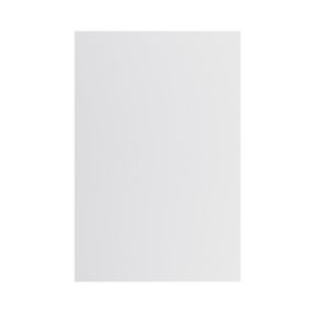 GoodHome Garcinia Gloss light grey slab Standard End panel (H)900mm (W)610mm