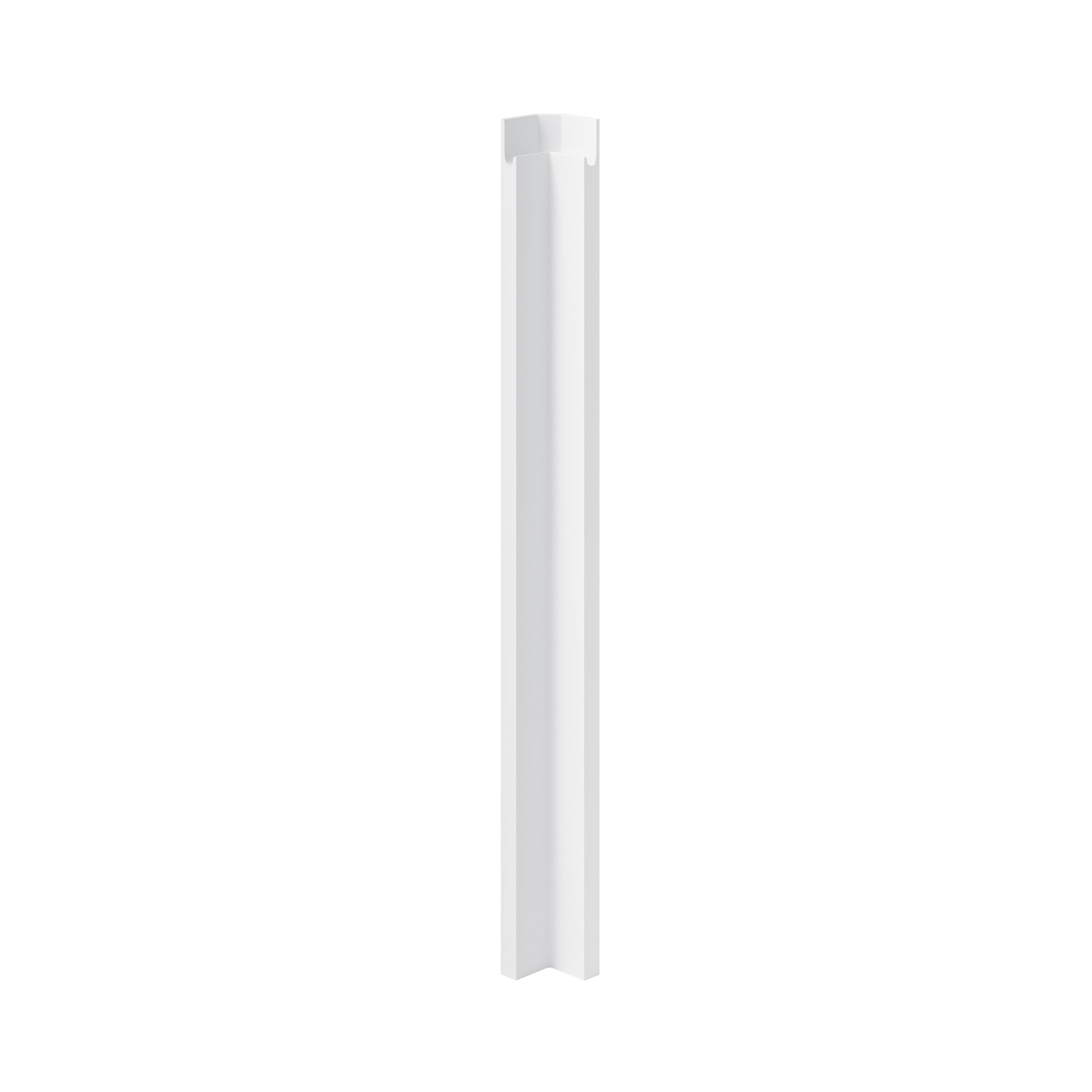 GoodHome Garcinia Gloss light grey Standard Corner post, (W)59mm