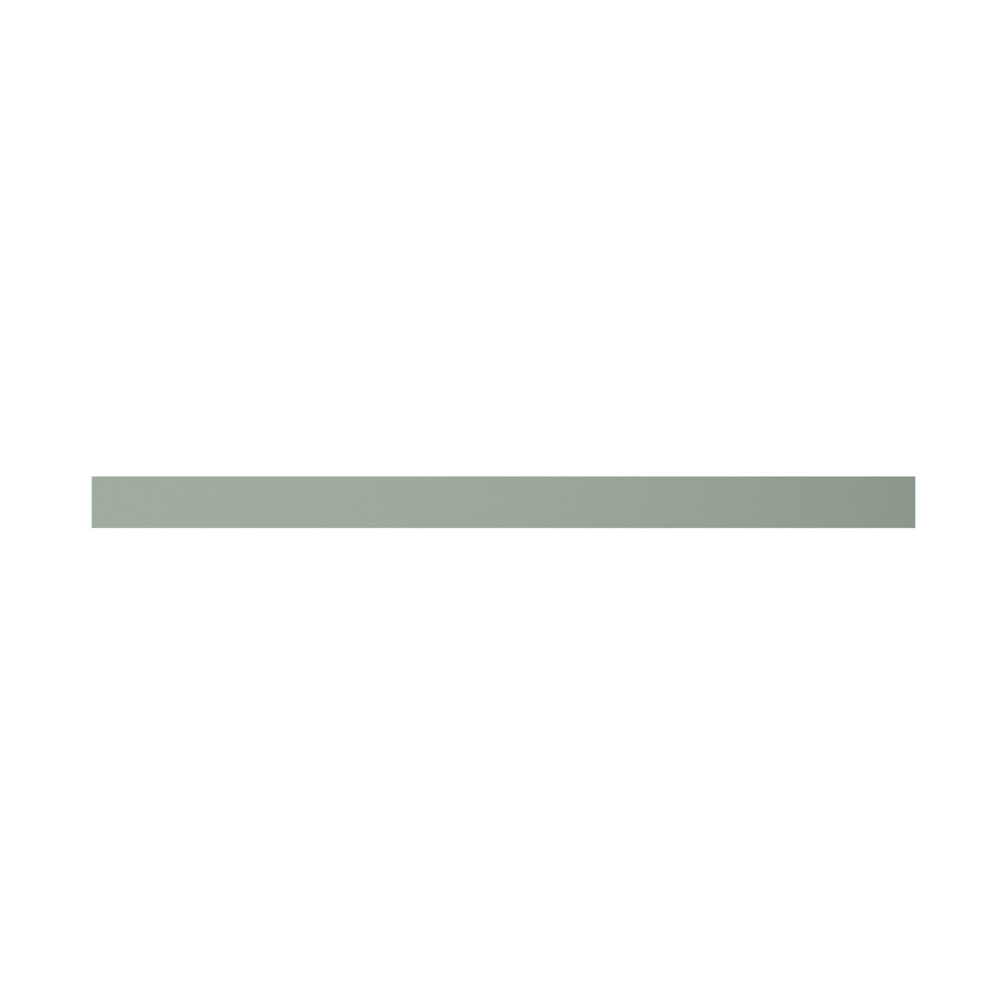 GoodHome Garcinia Gloss reed green Straight Smooth Cornice & pelmet, (L ...