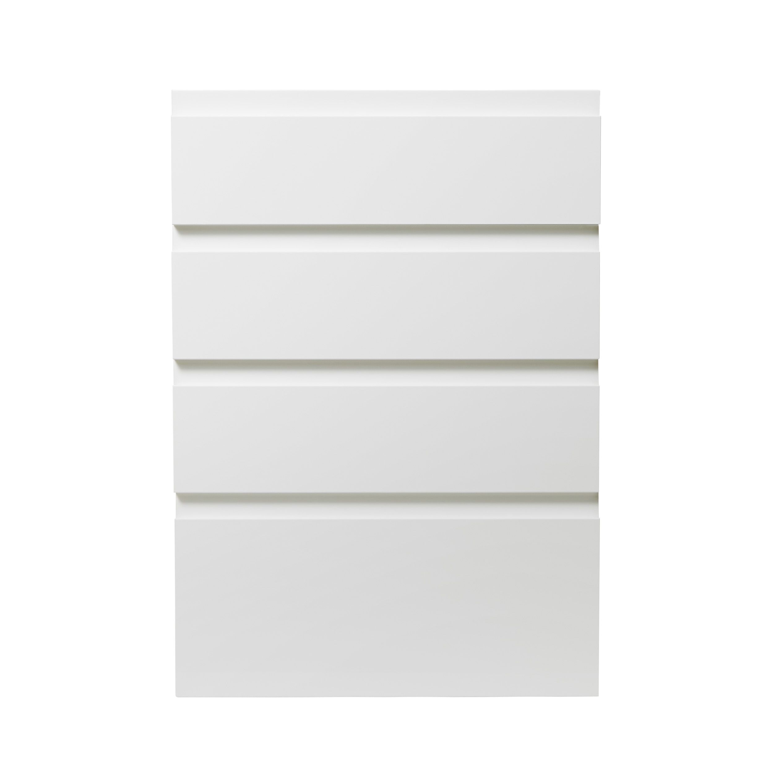 GoodHome Garcinia Gloss white 4 drawer front, Pack of 1 (H)715mm (W)497mm (T)19mm