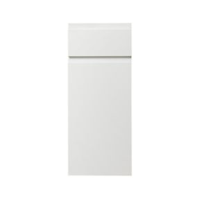 GoodHome Garcinia Gloss white Door & drawer, (W)300mm (H)715mm (T)19mm